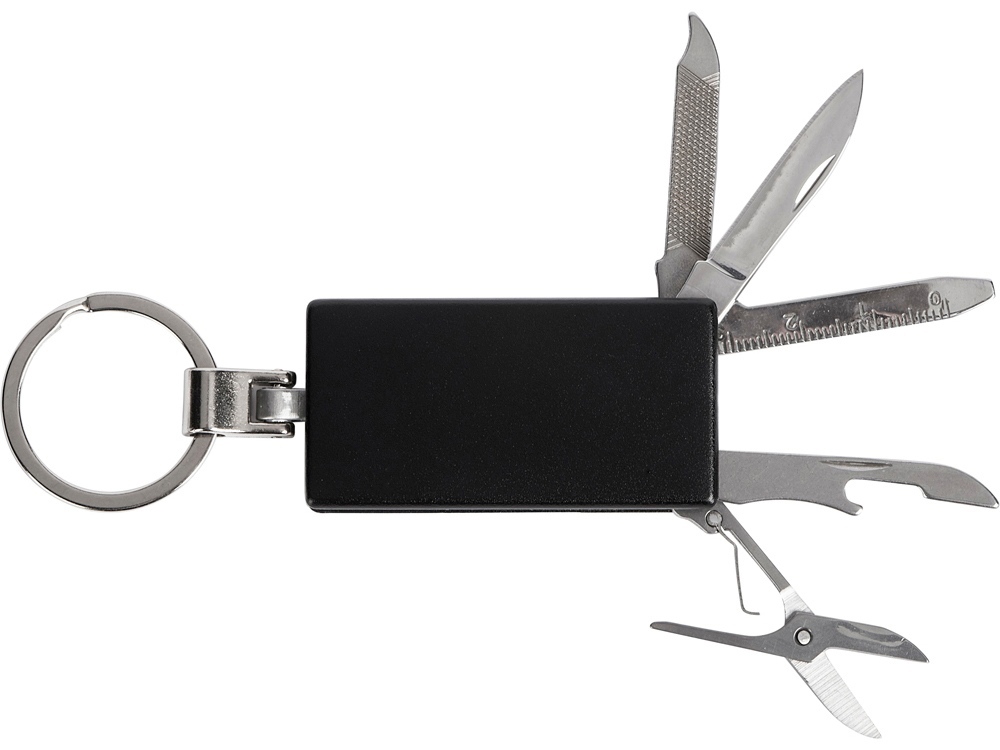 Мультитул-брелок 5-в-1 Badge, черный-4