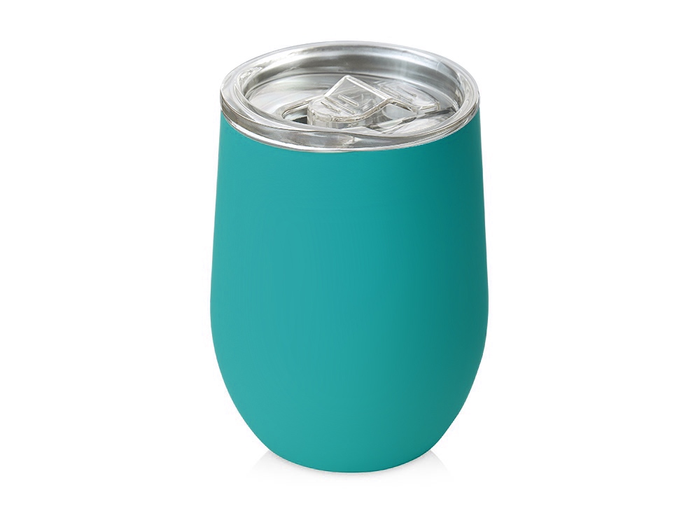 Термокружка Sense Gum, soft-touch, непротекаемая крышка, 370мл, бирюзовый 320C-0