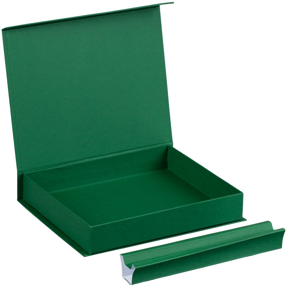 Коробка Duo под ежедневник и ручку, зеленая-2