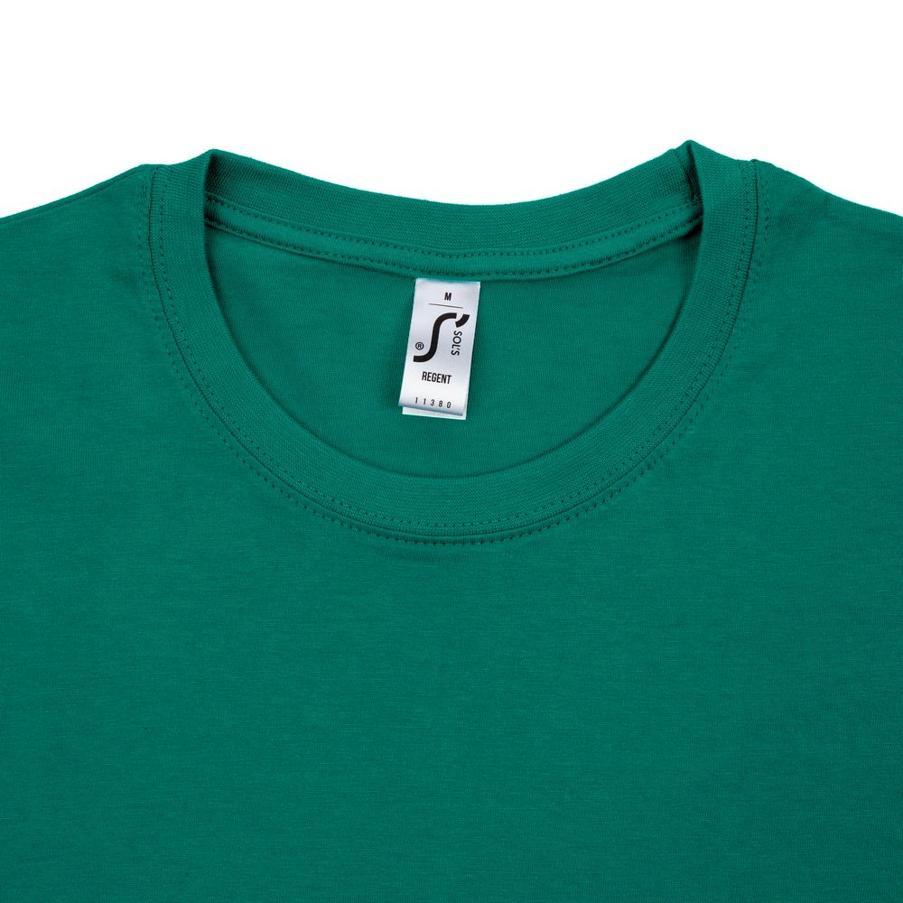 Футболка унисекс Regent 150, зеленая (изумрудная)-2