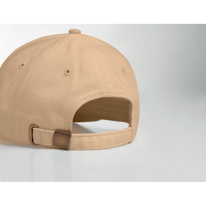 Brushed heavy cotton 6 panel Ba, бежевый-2