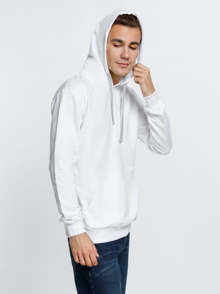 Толстовка с капюшоном Kirenga, белая (белоснежная)-3