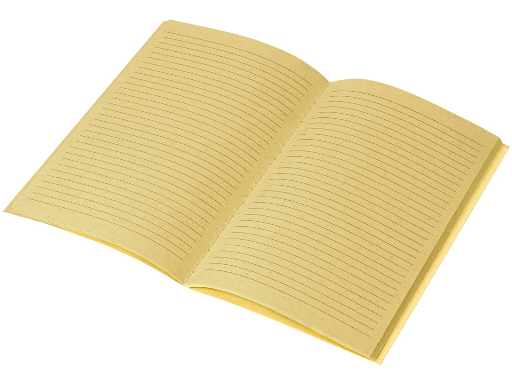 Блокнот А5 Marsilea из переработанного бамбука, 40 листов, гибкая обложка, натуральный-2