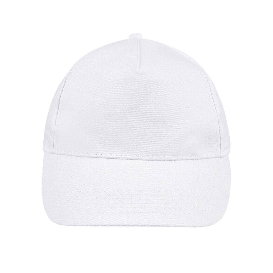Бейсболка SUNNY, 5 клиньев, застежка на липучке, белый-2