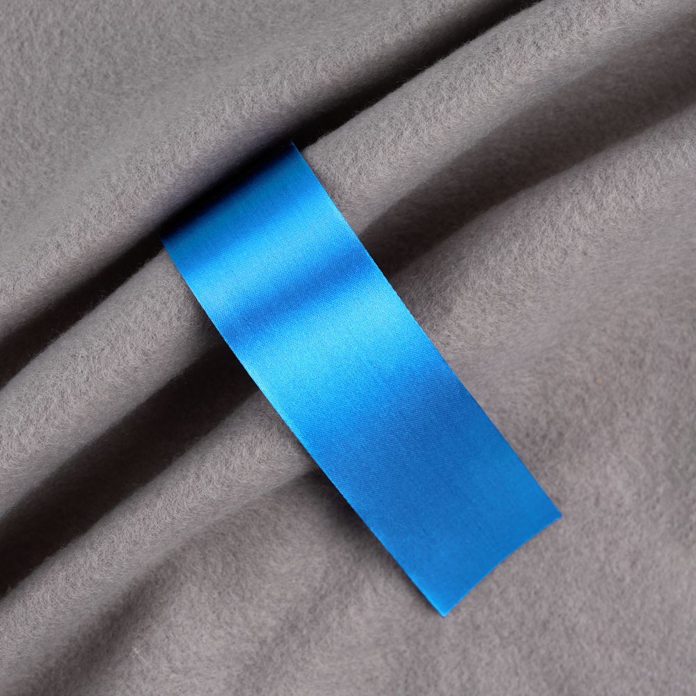 Лента сатиновая Satin 35 М, голубая, 90 см-1