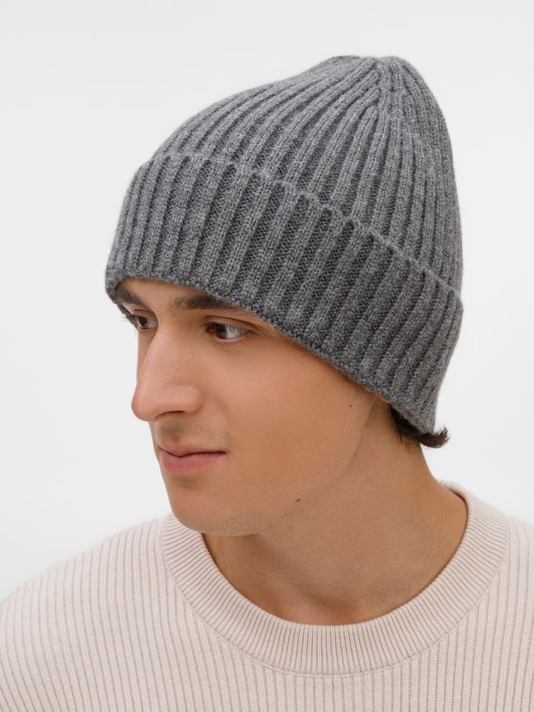 Шапка Laconi, темно-серый меланж-4