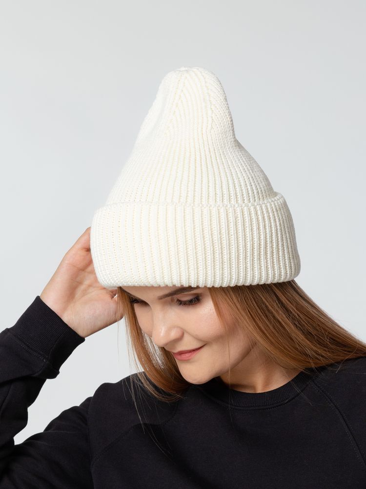 Шапка Flette, молочно-белая-6