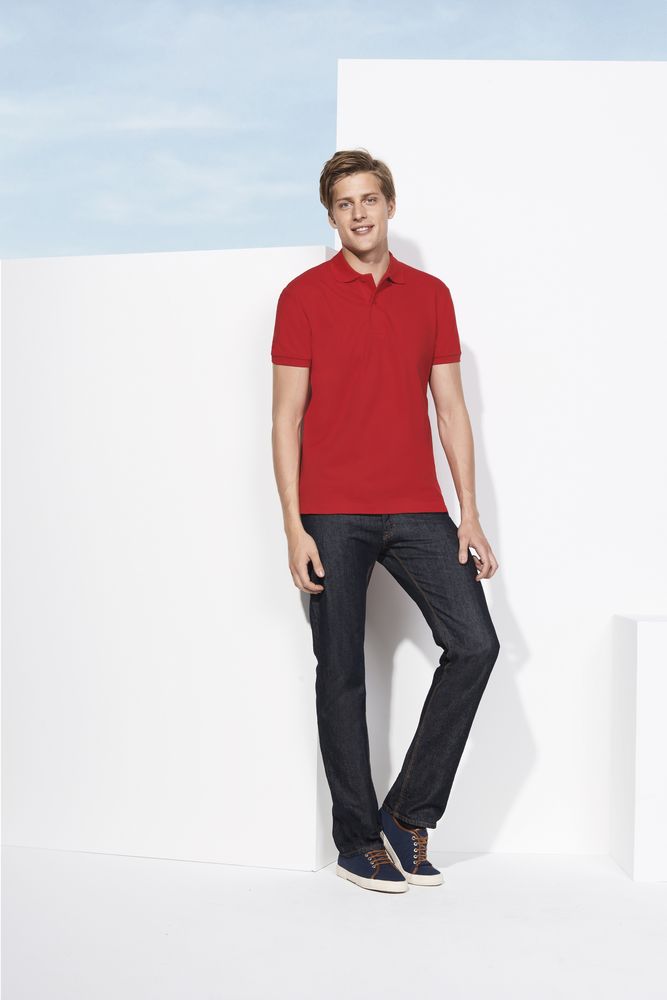 Рубашка поло мужская Spirit 240, красная-4