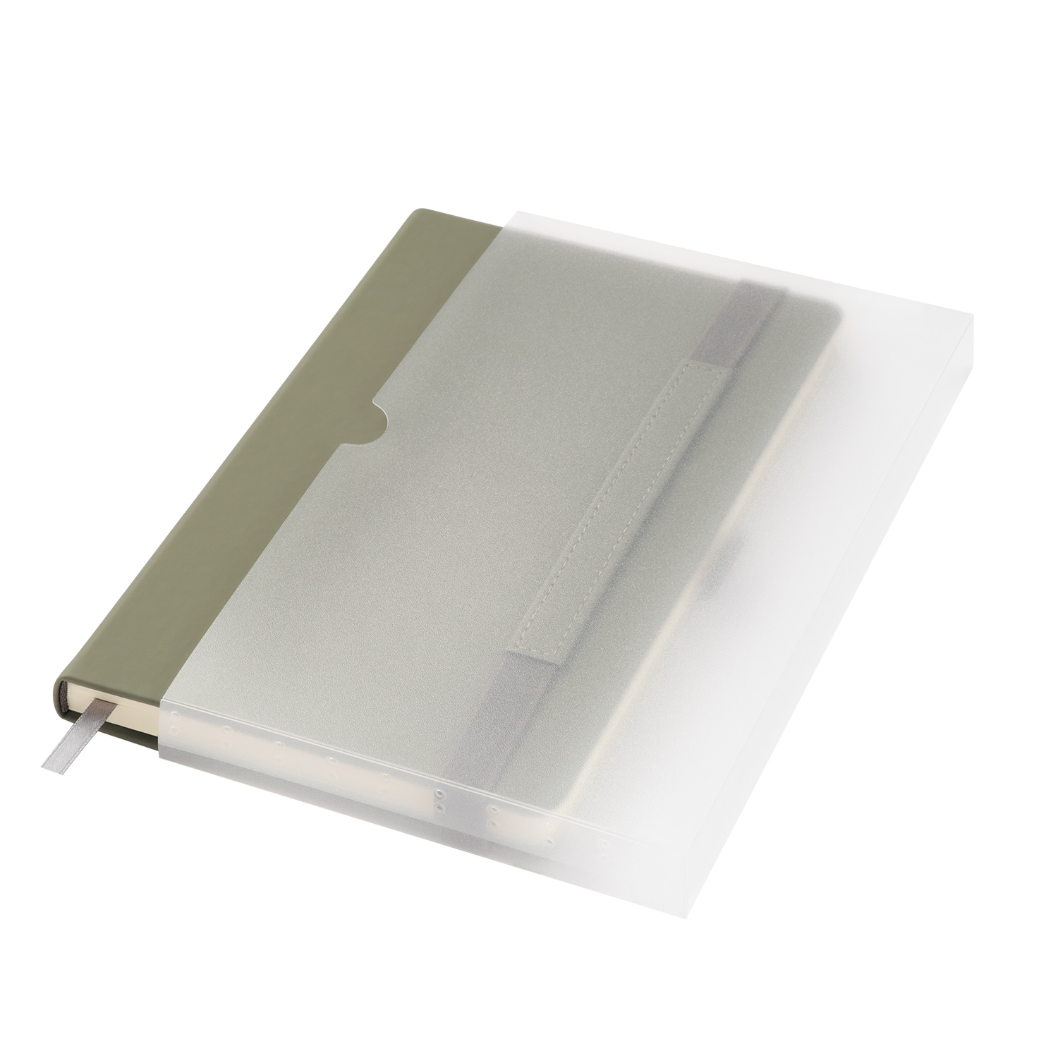 Ежедневник Alpha недатированный, серый/бирюзовый-10