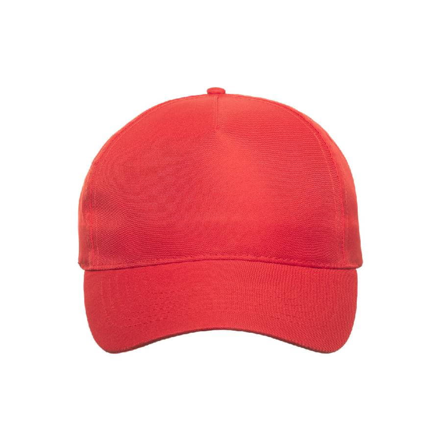 Бейсболка RECY FIVE, 5 клиньев, застежка-липучка, красный-5