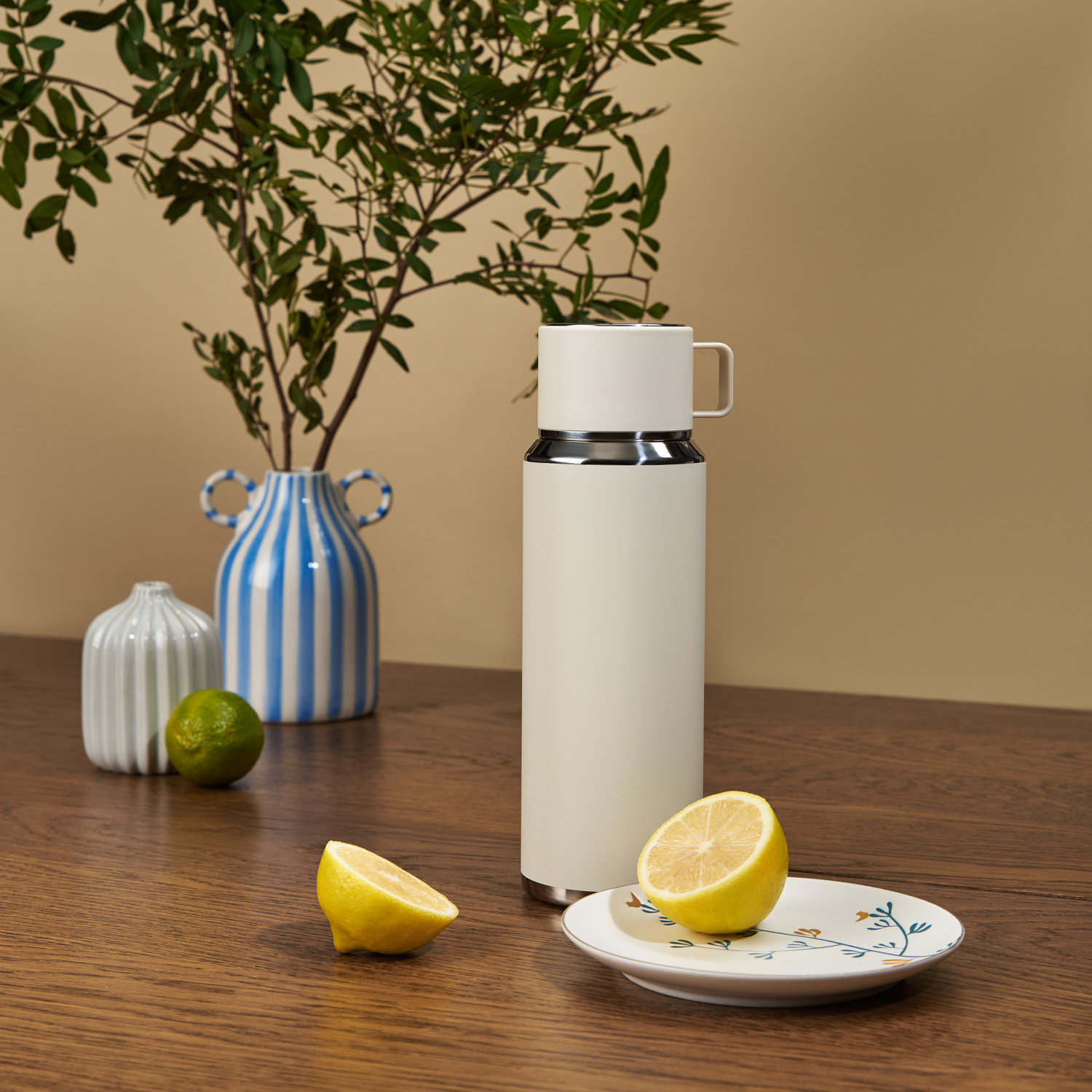 Термос Осло (Oslo), бежевый-11