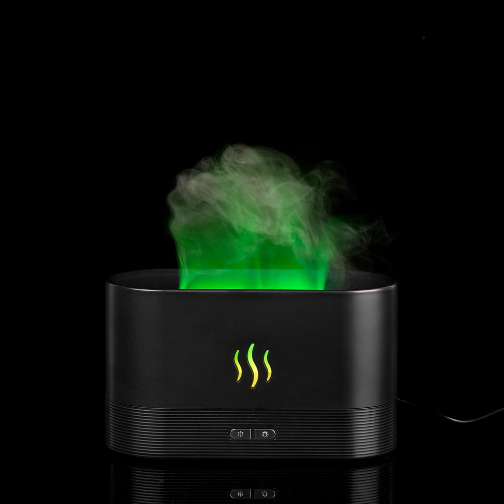 Увлажнитель-ароматизатор с имитацией пламени Fuego ver.2, черный-4