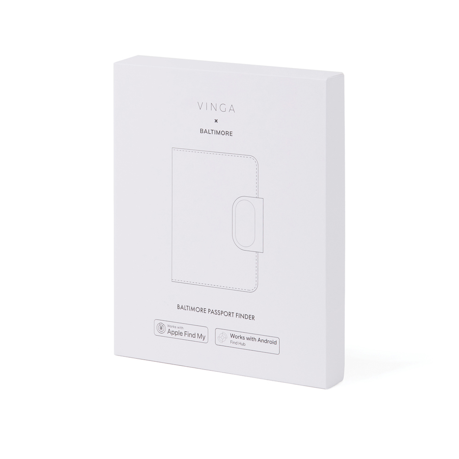 Обложка на паспорт VINGA Baltimore RCS с Bluetooth-трекером Dual-1