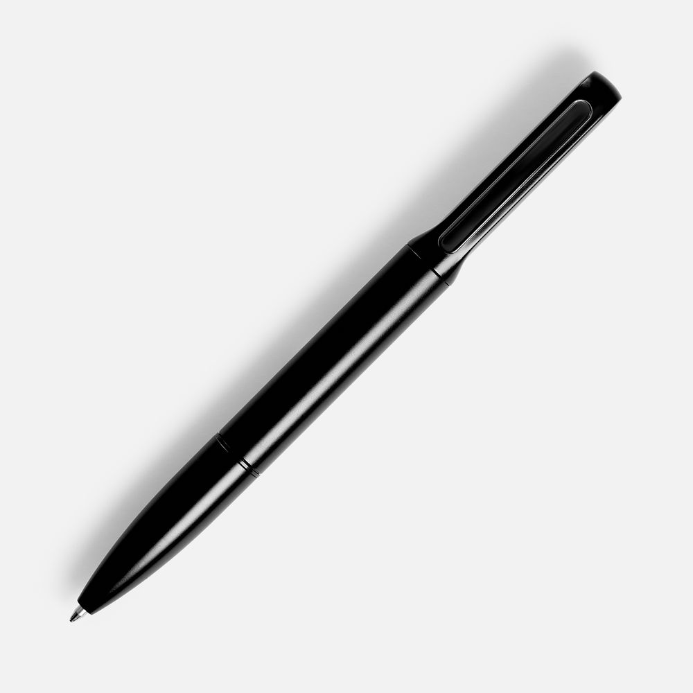 Ручка шариковая Lucenti с подсветкой логотипа, черная-3