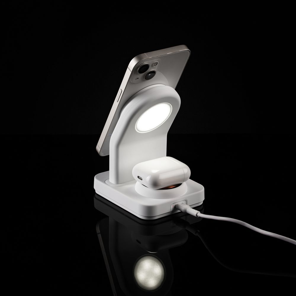 Зарядная станция с подсветкой Cooper Duo, белая-5