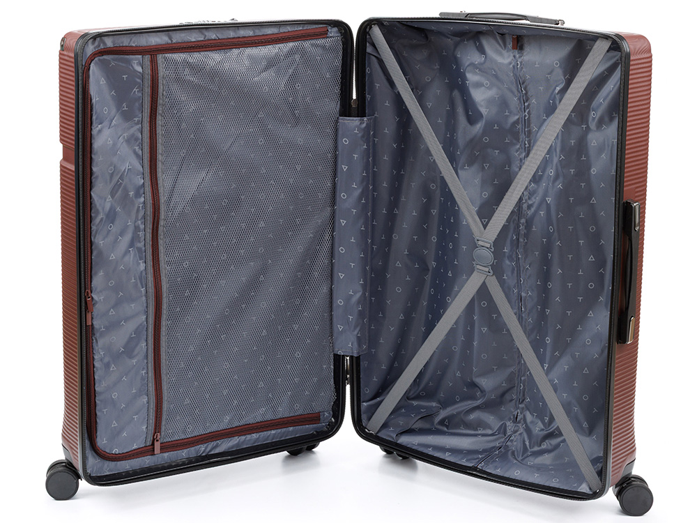 Чемодан TORBER Onego, бордовый, ABS-пластик, 69,5 х 46 х 26 см, 69 л-2