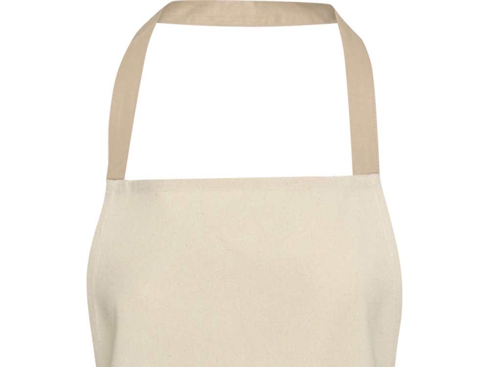 Nia фартук из переработанного хлопка плотностью 200 г/м² - бежевый овсяный-3