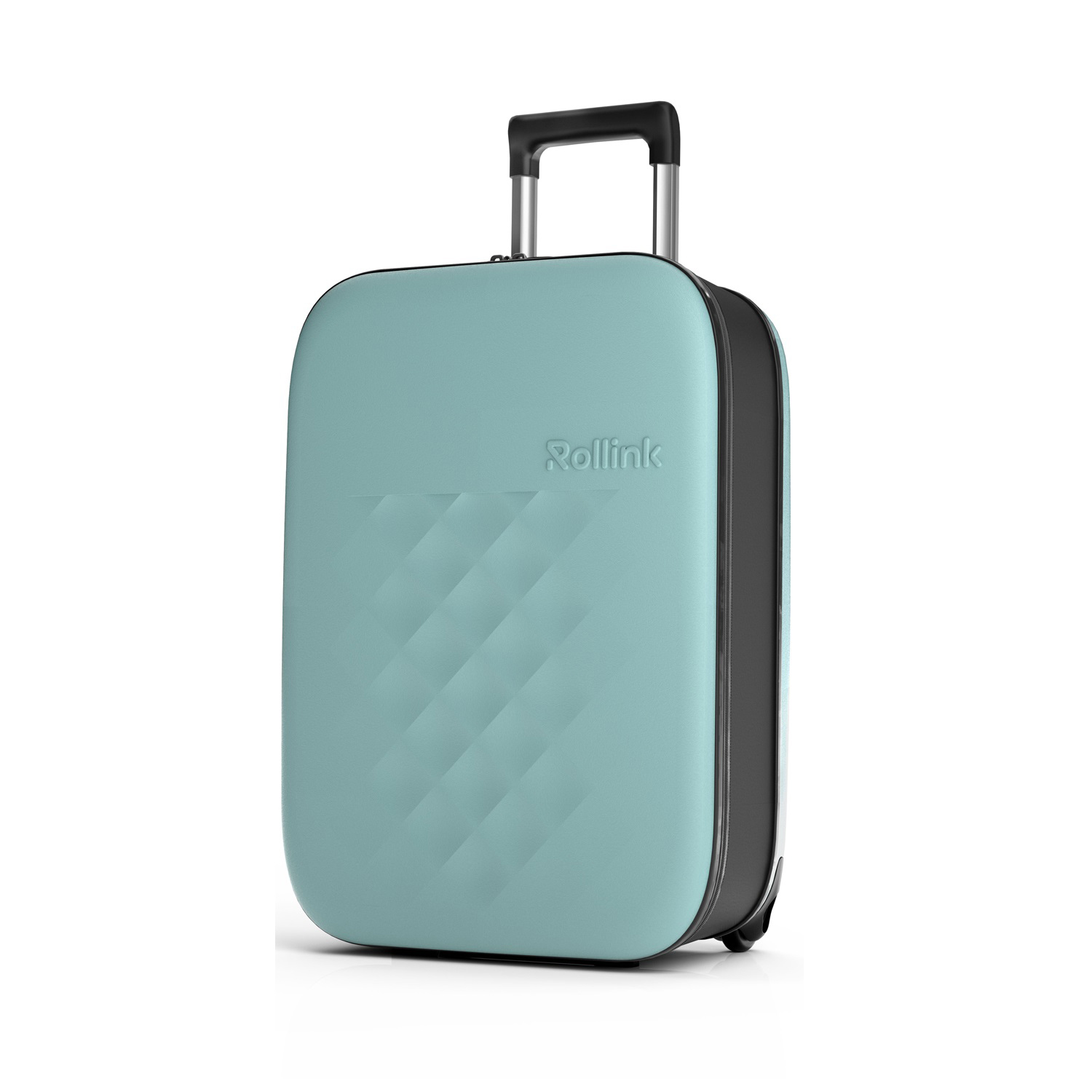 Чемодан складной Rollink Vega II 55x40x20 см, 2 колеса, бирюзовый-3