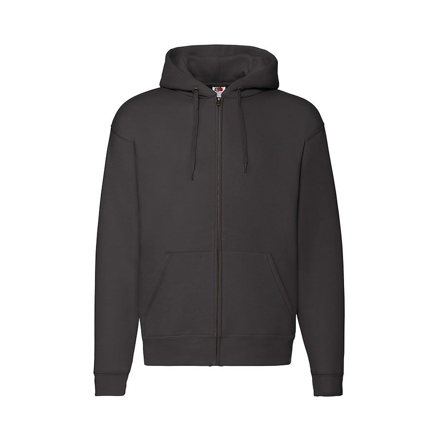 Толстовка с начесом PREMIUM HOODED SWEAT JACKET 280, черный-0