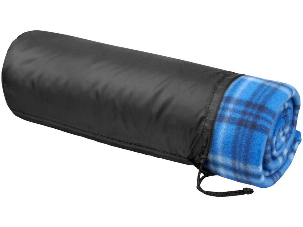 Клетчатый плед Scot, ярко-синий-0