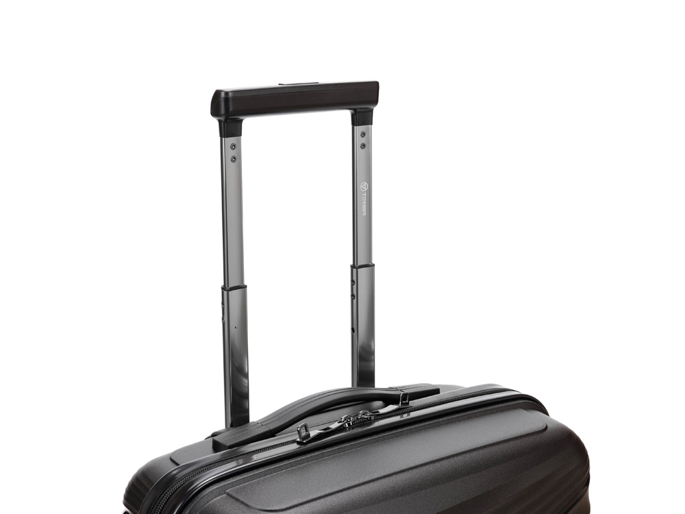 Чемодан TORBER Nevo, чёрный, полипропилен, 40 х 25 х 55 см, 32 л-4