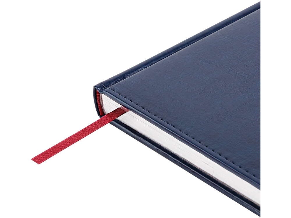 Ежедневник недатированный А4 Sidney Nebraska, синий (серебряный обрез)-3