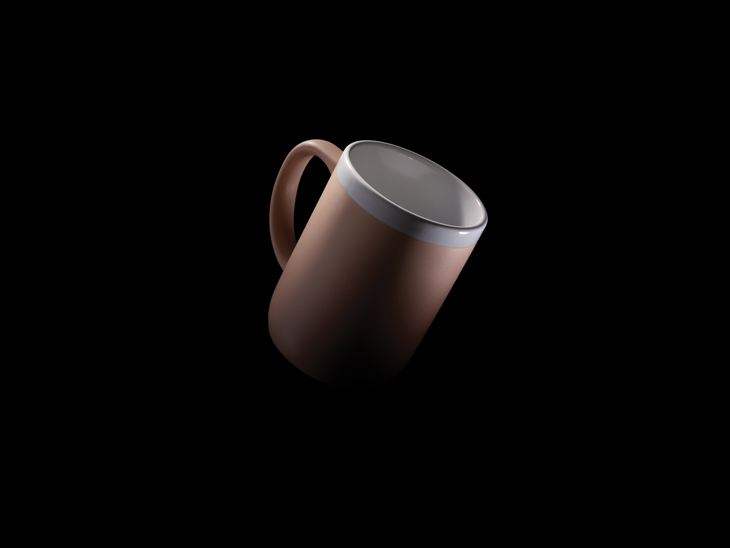 Керамическая кружка с белым ободком, 300 мл-5