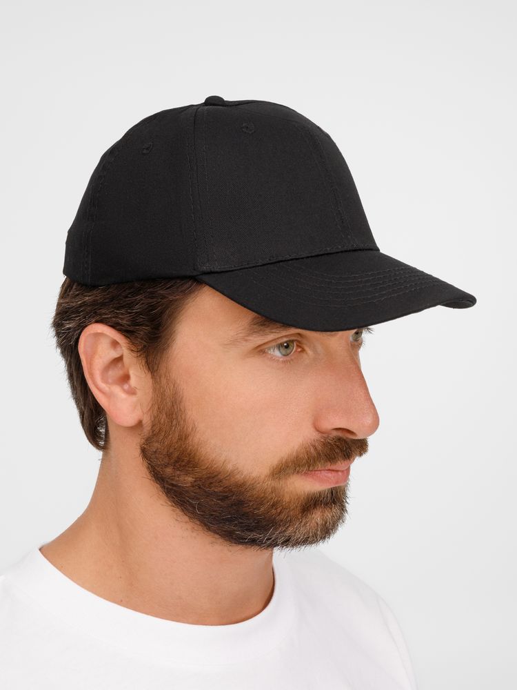 Бейсболка Apollo, черная-6