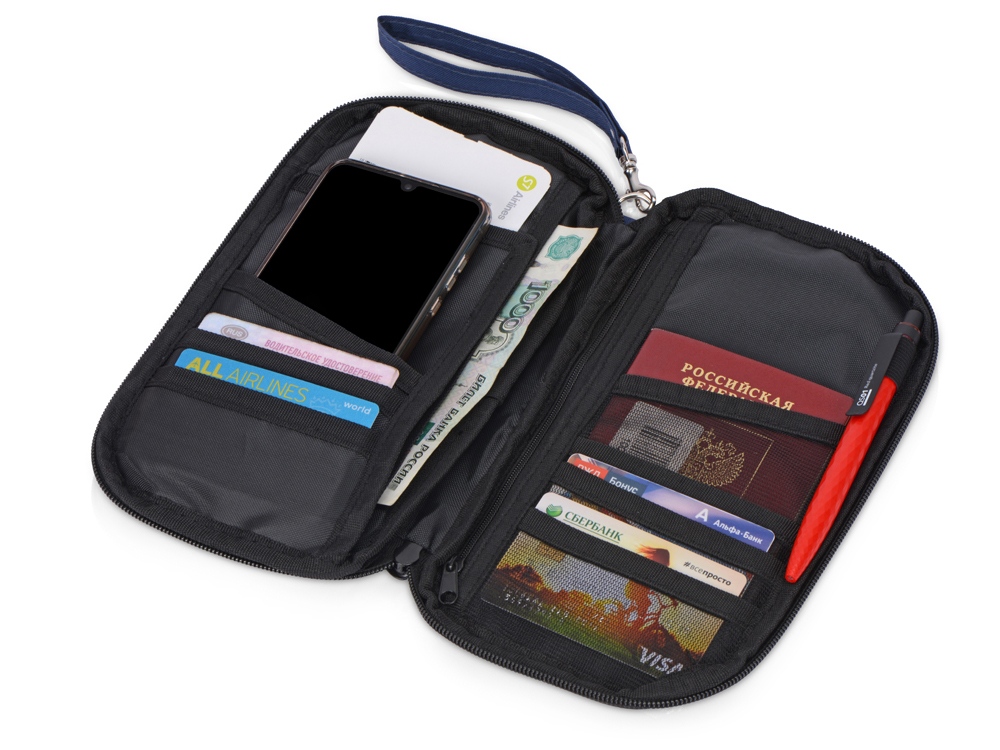 Органайзер для документов Keep Safe, темно-синий-2