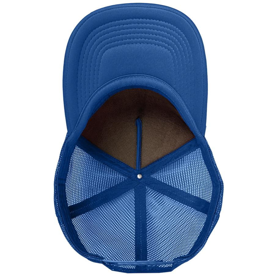 Бейсболка FLICK, 5 клиньев, пластиковая застежка, ярко-синий-5