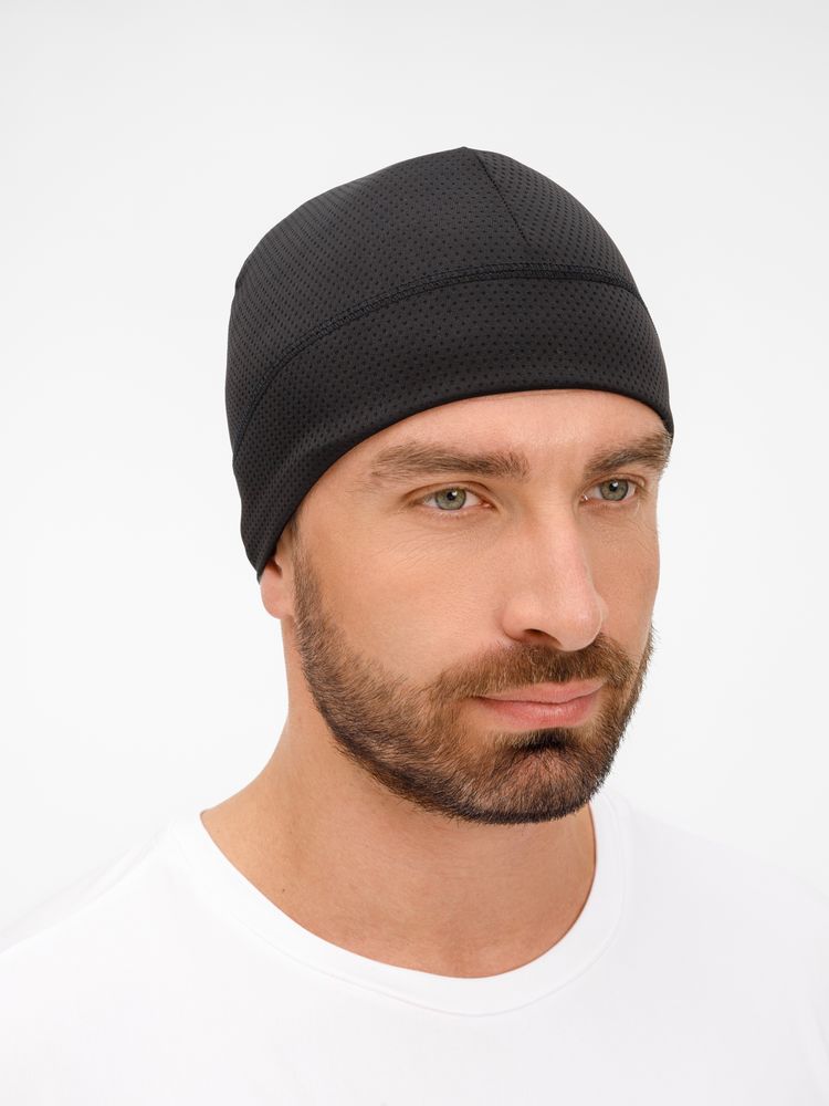 Шапка спортивная GoHead, черная-1