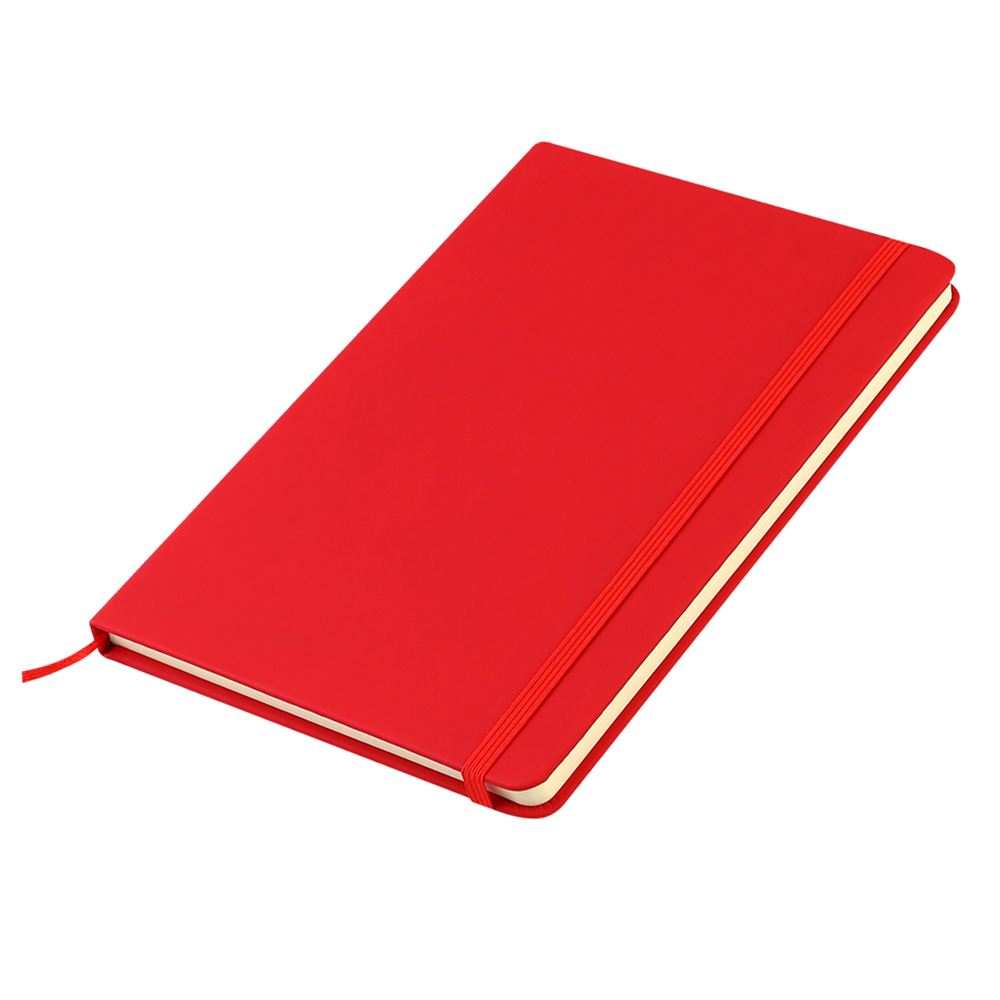 Блокнот A5 Monte в твёрдом переплёте, Красный-0