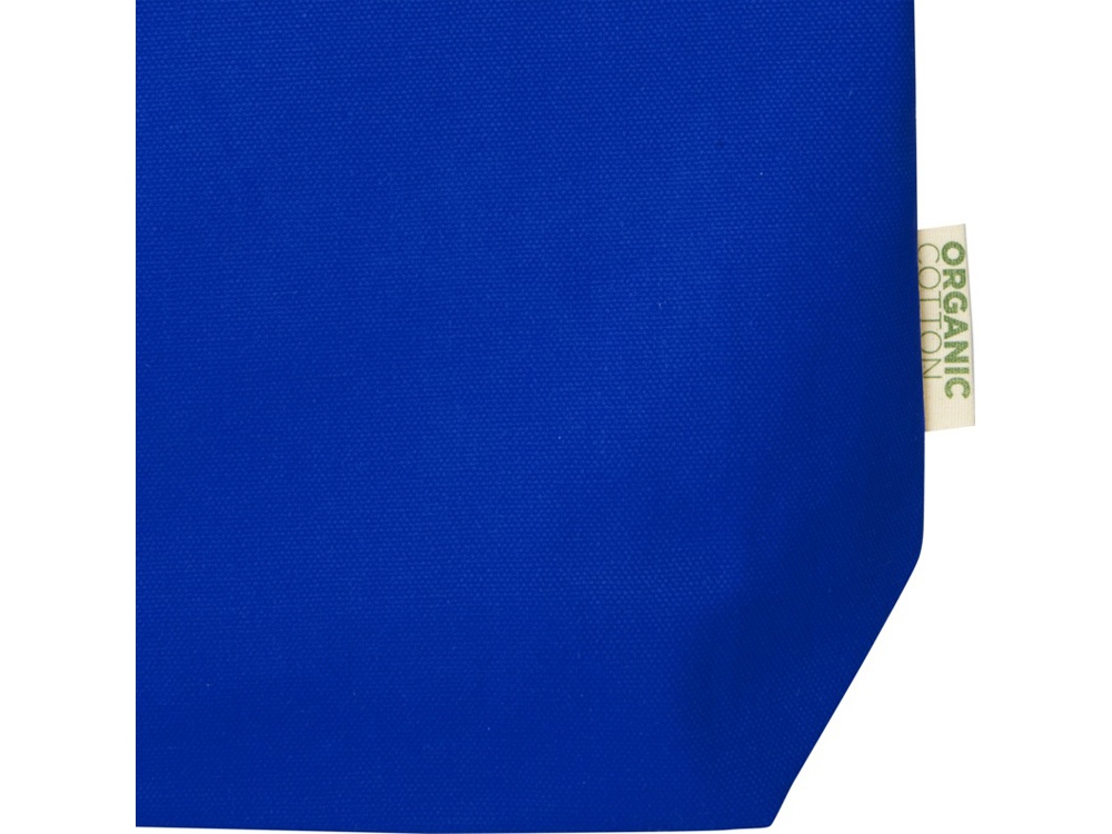 Orissa эко-сумка из органического материала GOTS, плотностью 270 г/м² - Ярко-синий-3