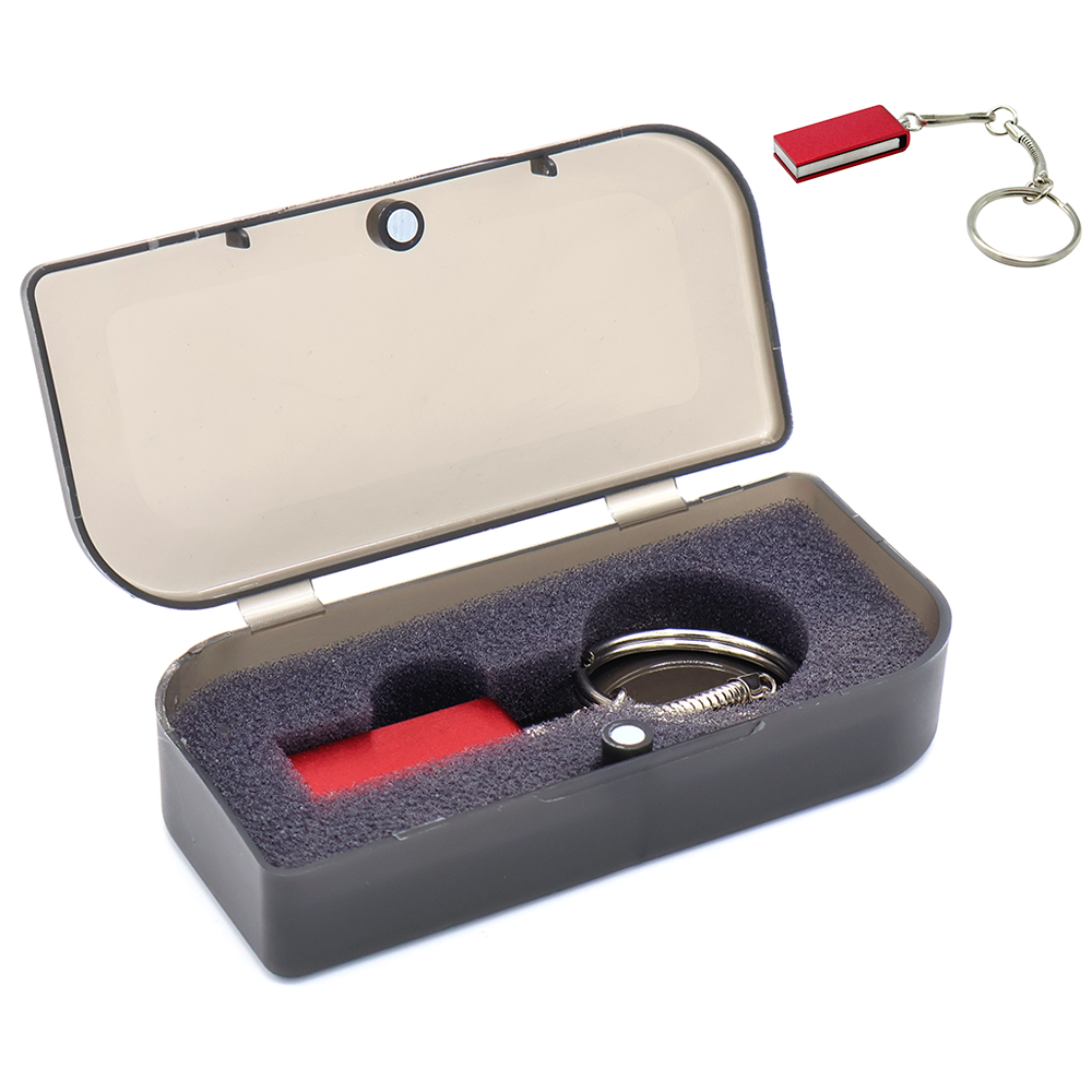 Флешка Slim 16 Гб в футляре, Красный-0