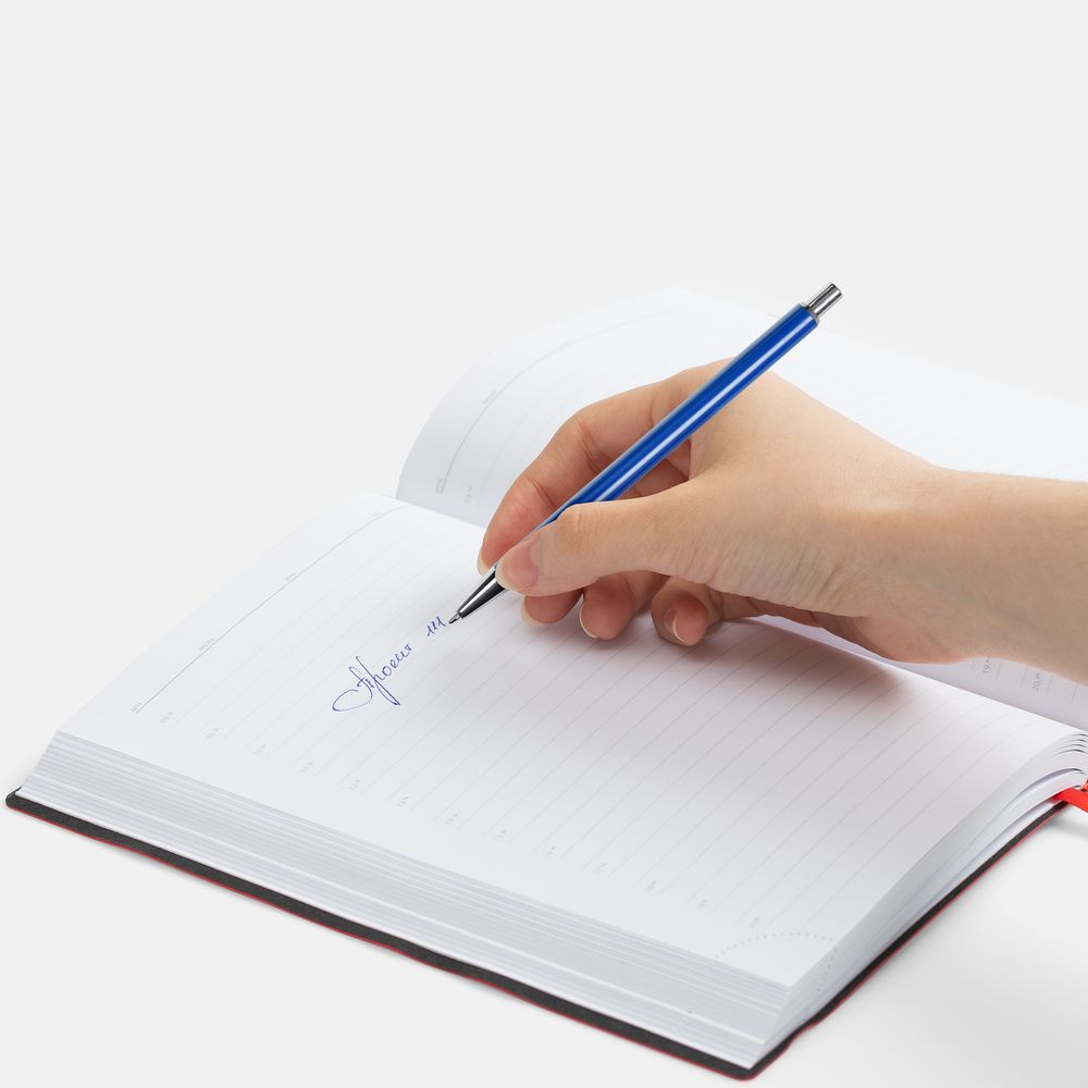 Ручка шариковая Slim Beam, ярко-синяя-1