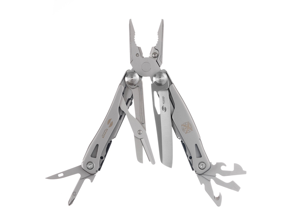 Мультитул Stinger, 106 мм, 15 функций, сталь, серебристый, в комплекте нейлоновый чехол-3