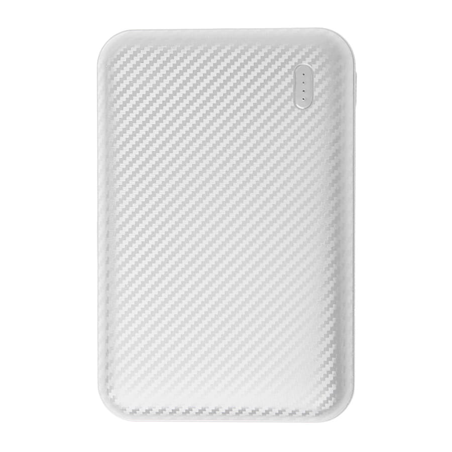 Универсальный аккумулятор Rib 5 (5000 мАч), белый, 9,8х6.3х1,4 см, белый-1