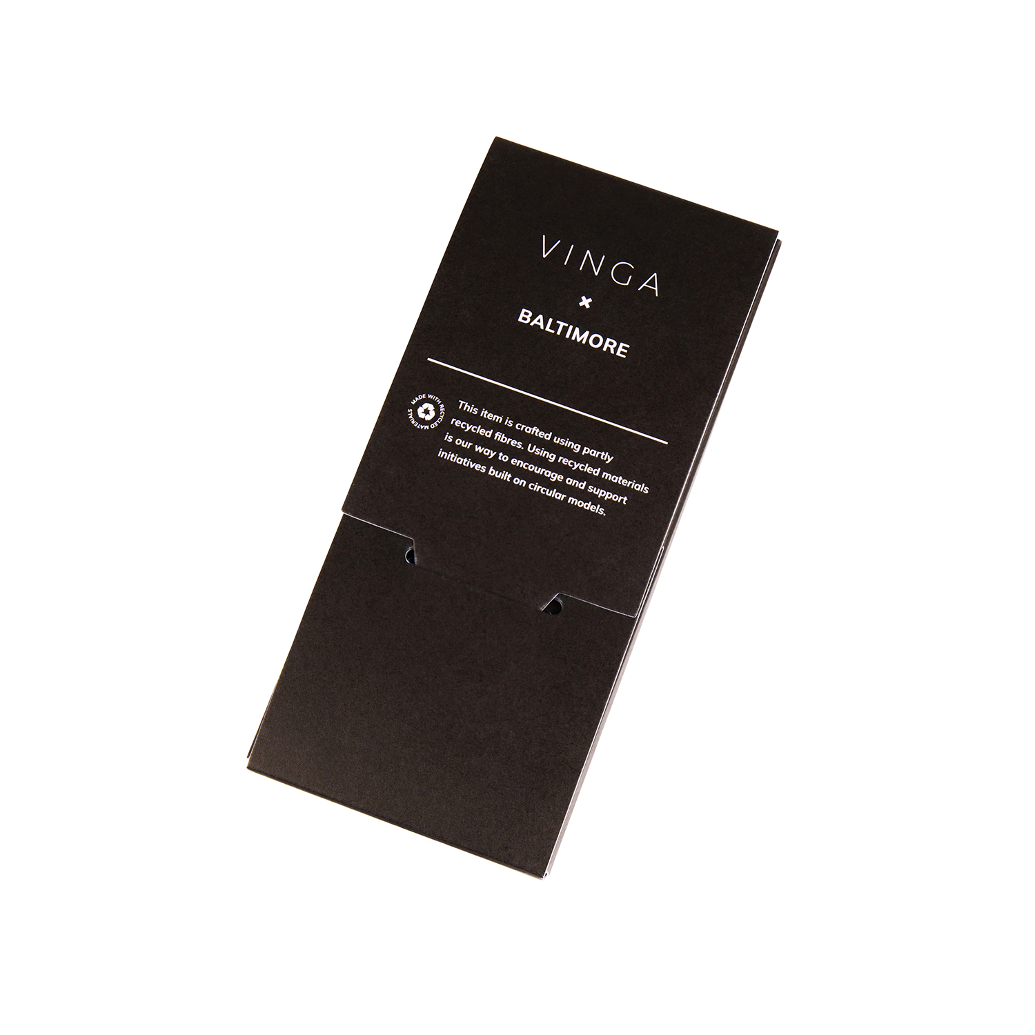 Бирка для багажа VINGA Baltimore из переработанного полиэстера RCS-2