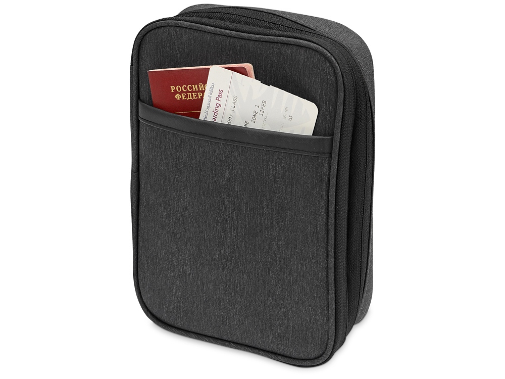 Органайзер для электроники District, темно-серый-1