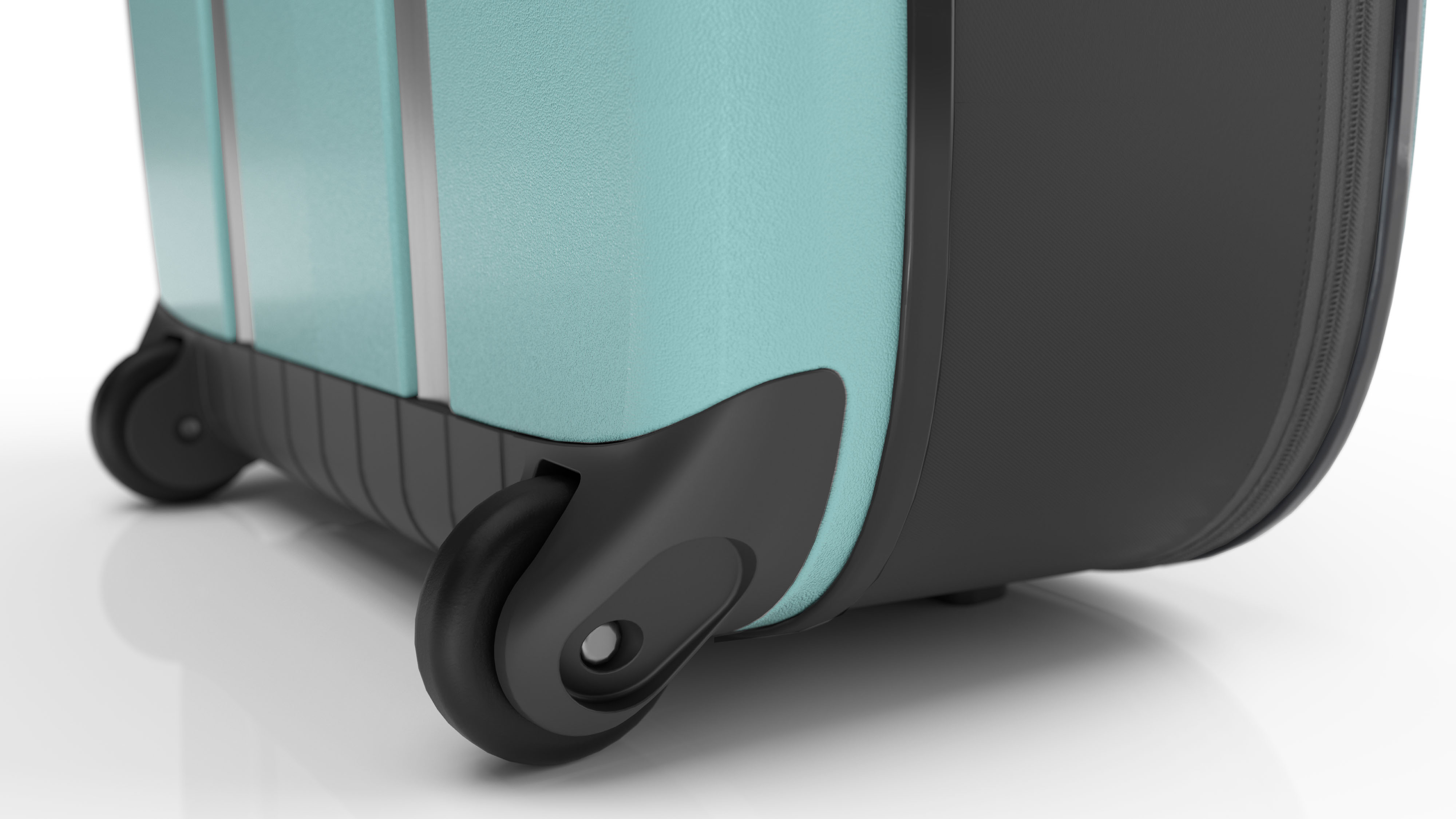 Чемодан складной Rollink Vega II 55x40x20 см, 2 колеса, бирюзовый-9