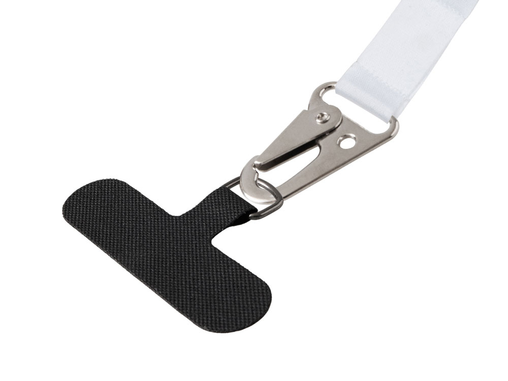 Ланъярд 2,5 см под сублимацию с большим карабином и узким держателем для телефона из ПЭ-3