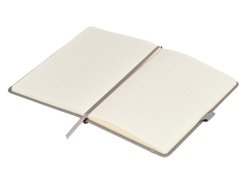 Блокнот Softy 2.0, твердая обложка A5, 80 листов, серый-2