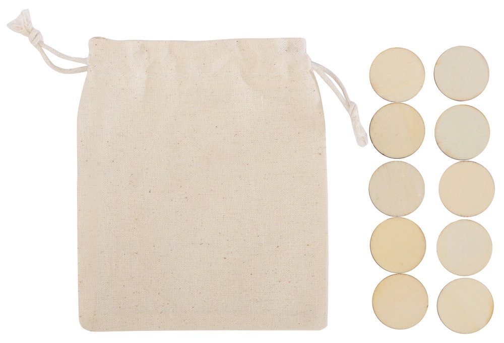 Деревянные крестики нолики в мешочке XO-3