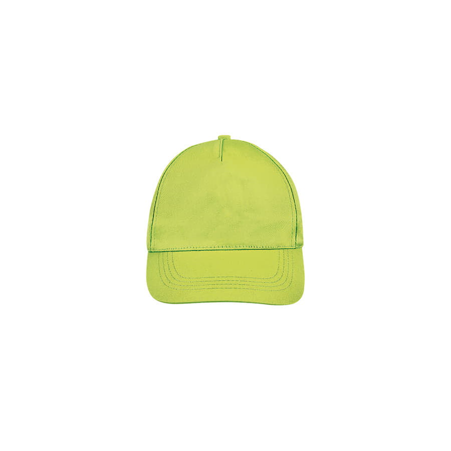 Бейсболка BUZZ, 5 клиньев, застежка на липучке, зеленое яблоко-2