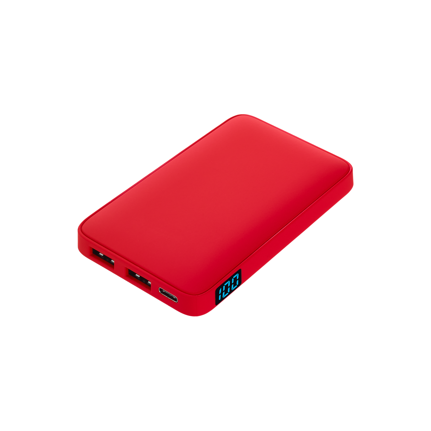 Внешний аккумулятор с подсветкой Анкор (Ancor) 5000 mAh, красный-0