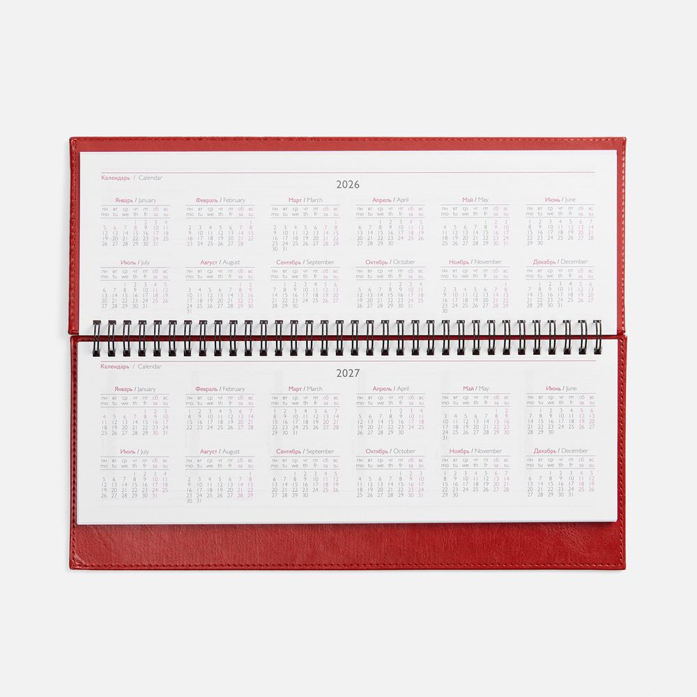 Планинг Faro, датированный, красный-2