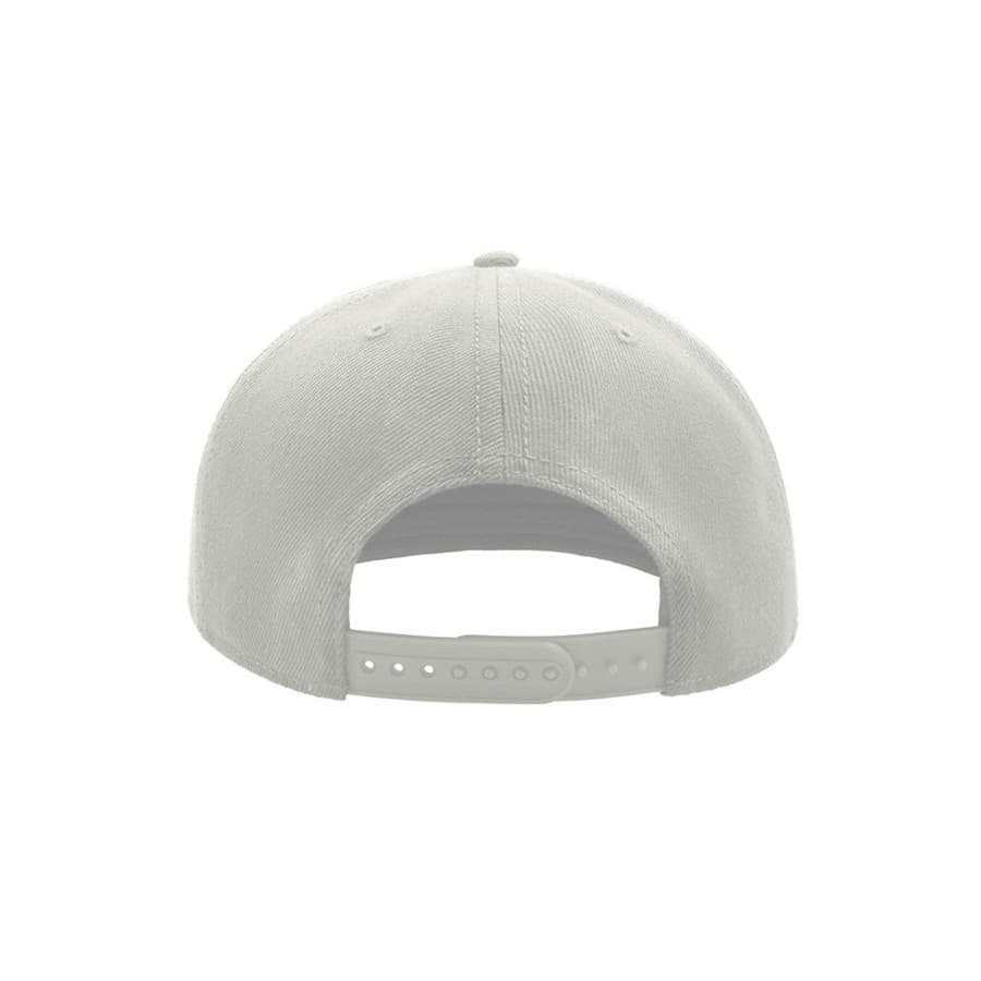 Бейсболка SNAP BACK, 6 клиньев, пластиковая застежка, белый-5