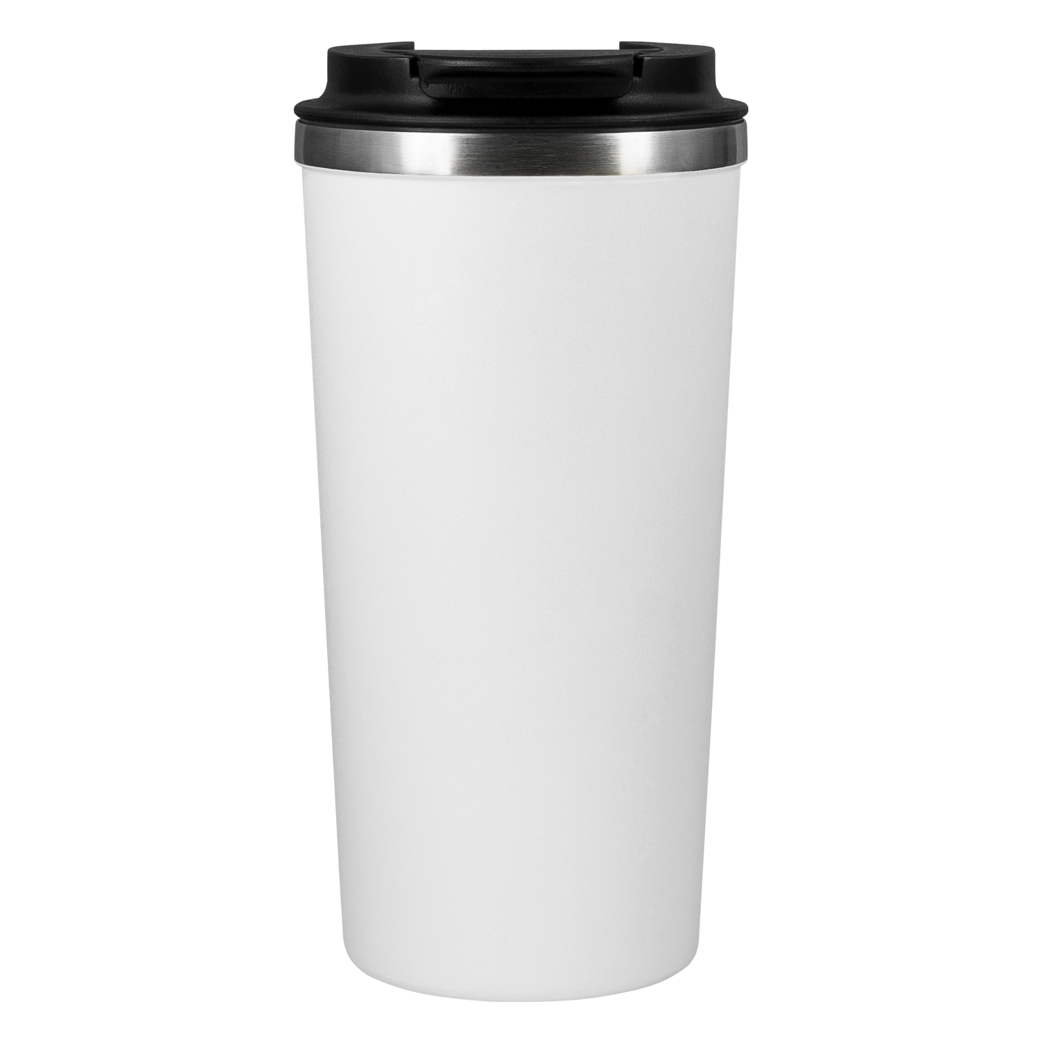 Термокружка вакуумная Палермо (Palermo), белая, зернистое покрытие-0