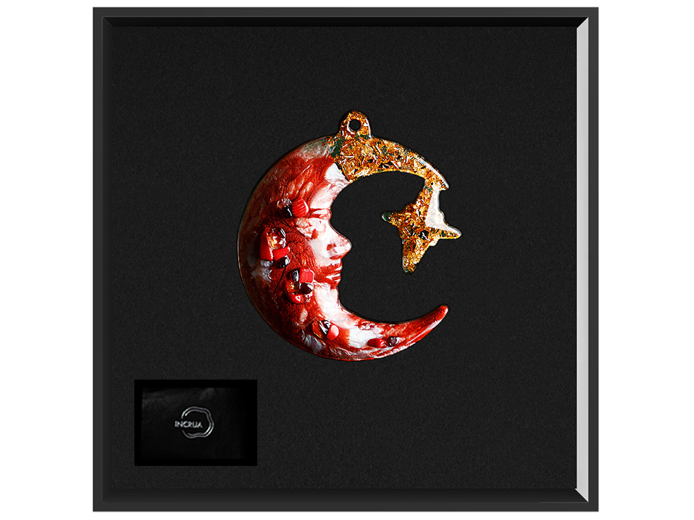 Елочные игрушки (Полумесяц) Гранат-1