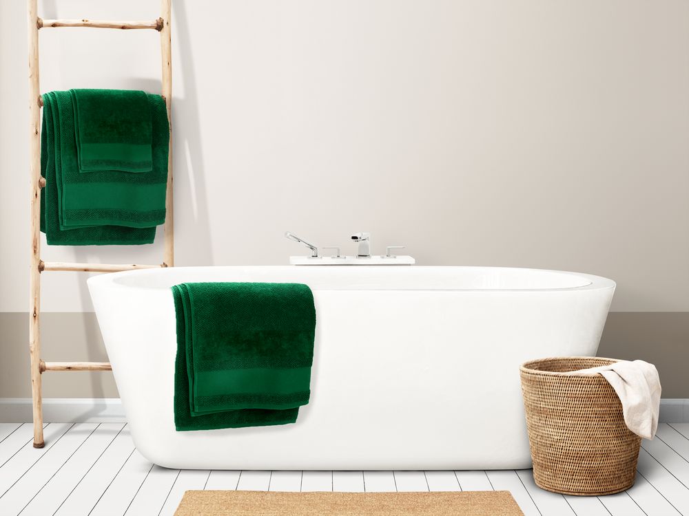 Полотенце Molan, большое, темно-зеленое-2